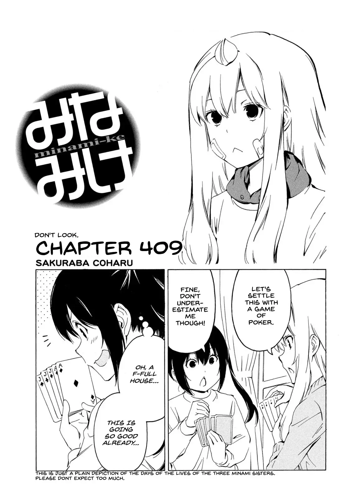 Minami-ke-Chapter 409